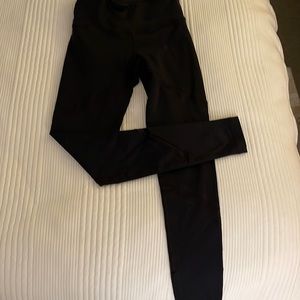 Koral black compression tights with mesh detail